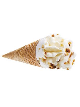 Cornet glacé Citron – Sorbet plein fruit & Chocolat blanc | Van Den Casteele