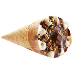 Cornet ultra gourmand à la vanille nougatine