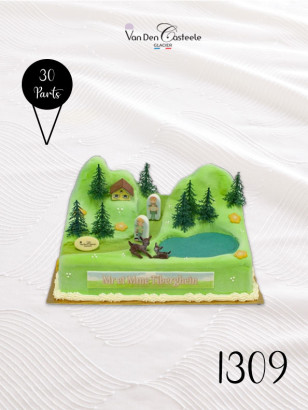 Gâteau Paysage Montagne