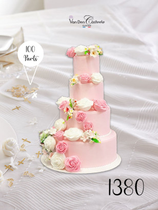 gateau rose mariage