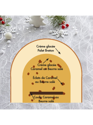 Une bûche de noël façon bretonne