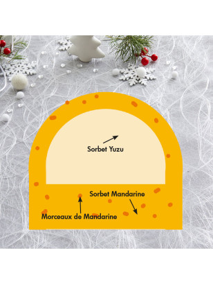 Une bûche glacée de noël sans allergènes