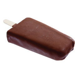 Ski glacé à la crème glacée chocolat enrobage chocolat noir