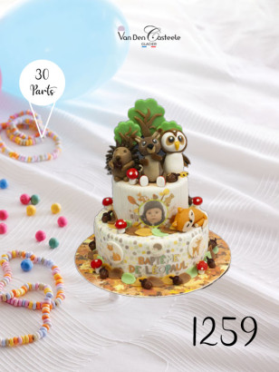 gâteau animaux forêts