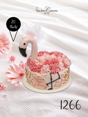 gateau flamant rose